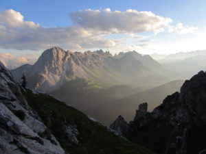 vista del monte Lastroni dal Peralba